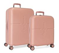 Pepe Jeans Highlight - Set di valigie, 48 x 70 x 28 cm, Rosa, 48x70x28 cms, Set di valigie