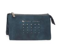 Pepe Jeans Holly Portafogli e Portafogli in Ecopelle, Nero, Marrone, Blu Marino, Diverse misure, Marino, Taglia unica, Portafoglio triplo