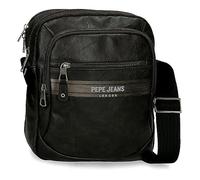 Pepe Jeans Horley - Borsa messenger da uomo, Nero, Taglia unica, Tracolla portatile