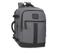 Pepe Jeans Hoxton Zaino per laptop da 15,6 pollici grigio 25 x 40 x 20 cm poliestere e PU 20,46 L by Joumma Bags, grigio, Taglia unica, Zaino Cabina