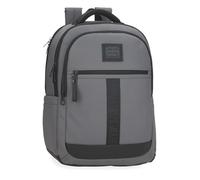 Pepe Jeans Hoxton Zaino per laptop, diverse misure nero e blu, poliestere e PU, grigio, Taglia unica, Zaino grande