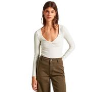 Pepe Jeans Huala, T-shirt Donna, Bianco (Mousse White),XS