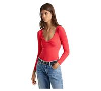 Pepe Jeans Huala, T-shirt Donna, Rosso (Crispy Red),XS