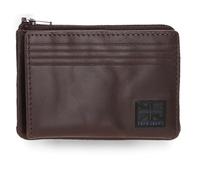 Pepe Jeans Hudson Portafoglio con Porta carte di credito Marrone 11x7x1,5 cm Pelle by Joumma Bags