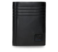 Pepe Jeans Hudson Portafoglio Verticale Nero 8,5 x 10,5 x 1 cm Pelle by Joumma Bags