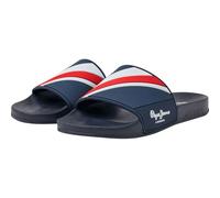 Pepe Jeans Infradito da Spiaggia con Trama a Scorrimento Blu Scuro