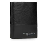 Pepe Jeans Itaca Portafoglio con Porta carte di credito nero 8,5 x 11 x 1 cm Pelle by Joumma Bags