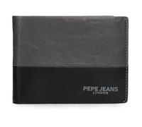 Pepe Jeans Ithaca Portafoglio con Porta carte di credito Grigio 12,5 x 9,5 x 1 cm Pelle by Joumma Bags