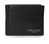 Pepe Jeans Ithaca Portafoglio con Portafoglio Nero 11 x 8 x 1 cm Pelle by Joumma Bags