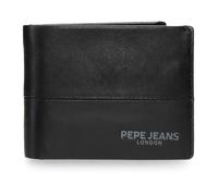 Pepe Jeans Ithaca Portafoglio con portamonete nero 11 x 8 x 1 cm Pelle by Joumma Bags