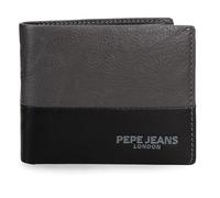 Pepe Jeans Ithaca Portafoglio Orizzontale con Portafoglio Rimovibile Grigio 11x8,5x1 cm Pelle by Joumma Bags