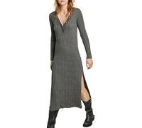 Pepe Jeans Izabel Dress Vestito, Grigio (Grigio Scuro Marl), S Donna