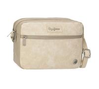 Pepe Jeans Jana, zaini casual, borse da viaggio, blu e beige, realizzati in poliestere e con dettagli in pelle sintetica, di Joumma Bags