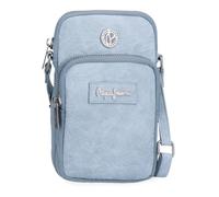 Pepe Jeans Jana, zaini casual, borse da viaggio, blu e beige, realizzati in poliestere e con dettagli in pelle sintetica, di Joumma Bags