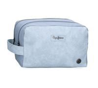 Pepe Jeans Jana, zaini casual, borse da viaggio, blu e beige, realizzati in poliestere e con dettagli in pelle sintetica, di Joumma Bags