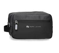 Pepe Jeans Jarvis, Accesorio De Viaje Neceser Hombre, Negro, 26x16x12 Cms