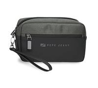 Pepe Jeans Jarvis Borsa a Mano Verde 24,5 x 15 x 6 cm Poliestere con Dettagli in finta pelle, Verde, Bolso de Mano, Borsa a mano