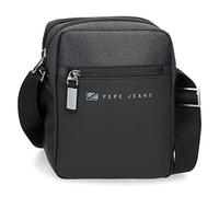 Pepe Jeans Borsa a tracolla Jarvis Uomo Nero Nylon Impermeabile 17x22x7 cm 2 scomparti