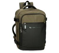 Pepe Jeans Jarvis - Valigia da cabina verde, 25 x 40 x 17 cm, in finta pelle e poliestere, 17 l, 1 kg, bagaglio a mano, by Joumma Bags, Verde, Valigia cabina