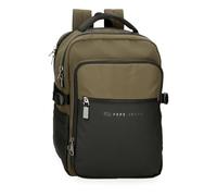 Pepe Jeans Jarvis Zaino per laptop adattabile, verde scuro, Zaino PC 15,6