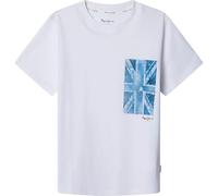 Pepe Jeans Jebb T-Shirt, Bianco (Bianco), 16 Anni Bambini e Ragazzi