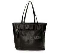 Pepe Jeans Joumma Bags - Borsa tote Bera, 34 x 32 x 14 cm, in ecopelle, colore: Nero