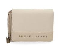 Pepe jeans Joumma Bags - Borse da viaggio in finta pelle beige e nero, beige, Taglia unica, Portafogli