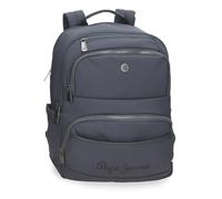Pepe Jeans Joumma Bags Corin, zaini casuali, borse da viaggio, portafogli, portamonete, verde e rosa, in ecopelle, grigio, Taglia unica, Zaino PC