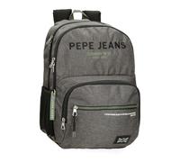 Pepe Jeans Joumma Bags Edmon, zaino per computer portatile da 15,6", doppio scomparto, adattabile al carrello, grigio, 33 x 46 x 15 cm
