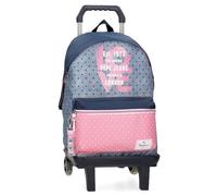 Pepe Jeans Adapt. Noni Denim 42 Cm 23l Wheeled Backpack Blu