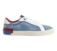 Pepe Jeans Kenton Denim W, Scarpa da ginnastica Donna, Blu Di Fabbrica, 40 EU