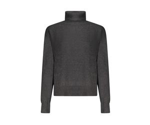Pepe Jeans, ,Knitwear ,Donna ,Nero ,S T-shirt a maniche lunghe con collo a lupo