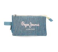 Pepe Jeans Lena Triplo Astuccio Blu 22x12x5 cm Poliestere