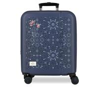 Pepe Jeans Lenay - Valigia da cabina marina, 40 x 55 x 20 cm, rigida ABS, chiusura a combinazione integrata, 37 l, 2,6 kg, 4 ruote doppie, estensibile bagaglio a mano by Joumma Bags