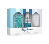 Pepe Jeans Life Is Now For Him Cofanetto Profumo Uomo 3 Pezzi Eau de Toilette 30ml, Dopobarba 50ml e Gel Doccia 50ml Set Fragranze Aromatiche e Legnose Profumi Uomo