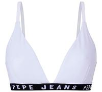 Pepe Jeans Logo Bra B, Reggiseno Donna, Bianco (White),XL