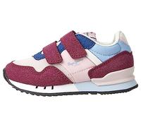 Pepe Jeans LONDON CLASSIC GK, Scarpa da ginnastica Bambine e ragazze, Rosso (bacche schiacciate), 31 EU