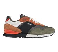 Pepe Jeans Sneaker bassa 'LONDON GRADE M' ruggine / verde scuro / arancione / nero / bianco, Taglia 41