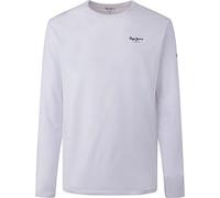 Pepe Jeans Original Basic Maglietta a Maniche Lunghe Slim Fit Uomo, Bianca, M