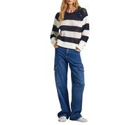 Pepe Jeans Loose St Jeans Uhw Utility, Jeans Donna, Blu (Denim),33W / 30L