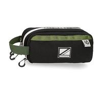 Pepe Jeans Luca Astuccio triplo nero 22 x 10 x 9 cm Poliestere, Nero, Astuccio triplo