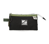 Pepe Jeans Luca Astuccio triplo nero 22 x 12 x 5 cm Poliestere, Nero, Astuccio triplo