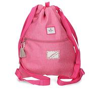 Pepe Jeans Luna Rosa Zaino Sacca con Zip 35x46 cm Poliestere