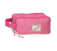 Pepe Jeans Luna Triplo Astuccio Rosa 22x10x9 cm Poliestere