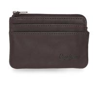 Pepe Jeans Luton Portafoglio con Porta carte di credito Marrone 11x7x1,5 cm Pelle by Joumma Bags