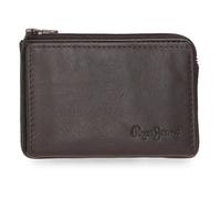 Pepe Jeans Luton Portafoglio con Porta carte di credito Marrone 11x7x1,5 cm Pelle by Joumma Bags
