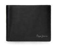 Pepe Jeans Luton Portafoglio con Porta carte di credito nero 12,5 x 9,5 x 1 cm Pelle by Joumma Bags