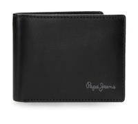 Pepe Jeans Luton Portafoglio con Portafoglio Nero 11x8x1 cm Pelle by Joumma Bags