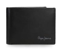 Pepe Jeans Luton Portafoglio con Portafoglio Nero 11x8x1 cm Pelle by Joumma Bags