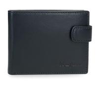 Pepe Jeans Luton Portafoglio Orizzontale con Chiusura a Clic Blu 11x8,5x1 cm Pelle by Joumma Bags
